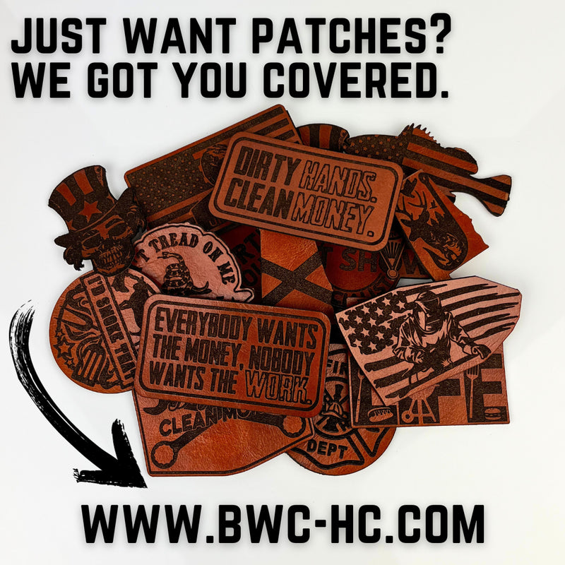 Custom leather patches