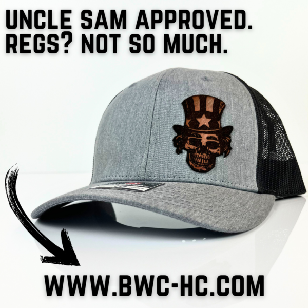 Uncle Sam Skull Trucker Hat Blackwater Creek Hat Company