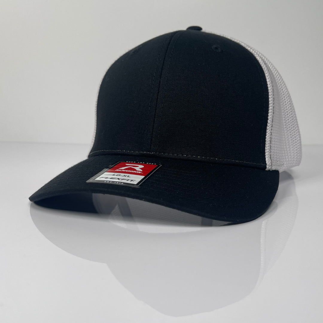 Fitted Hat For Men - Black / White image