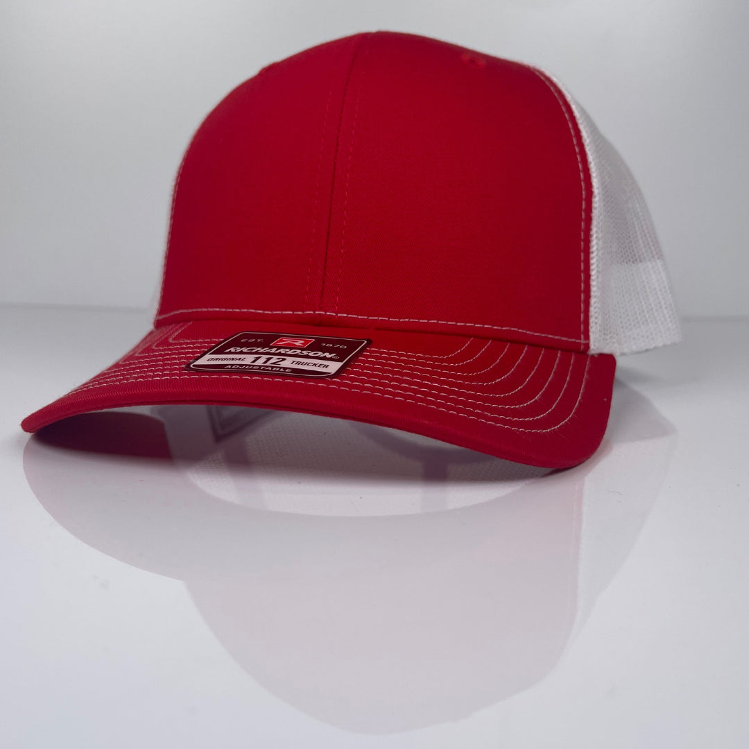 Custom Trucker Hat - Red / White image