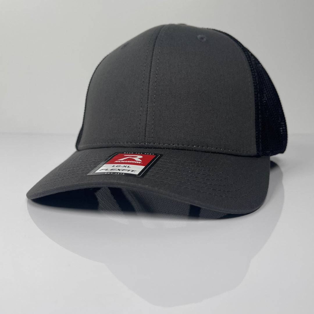 Fitted Hat For Men - Charcoal / Black image