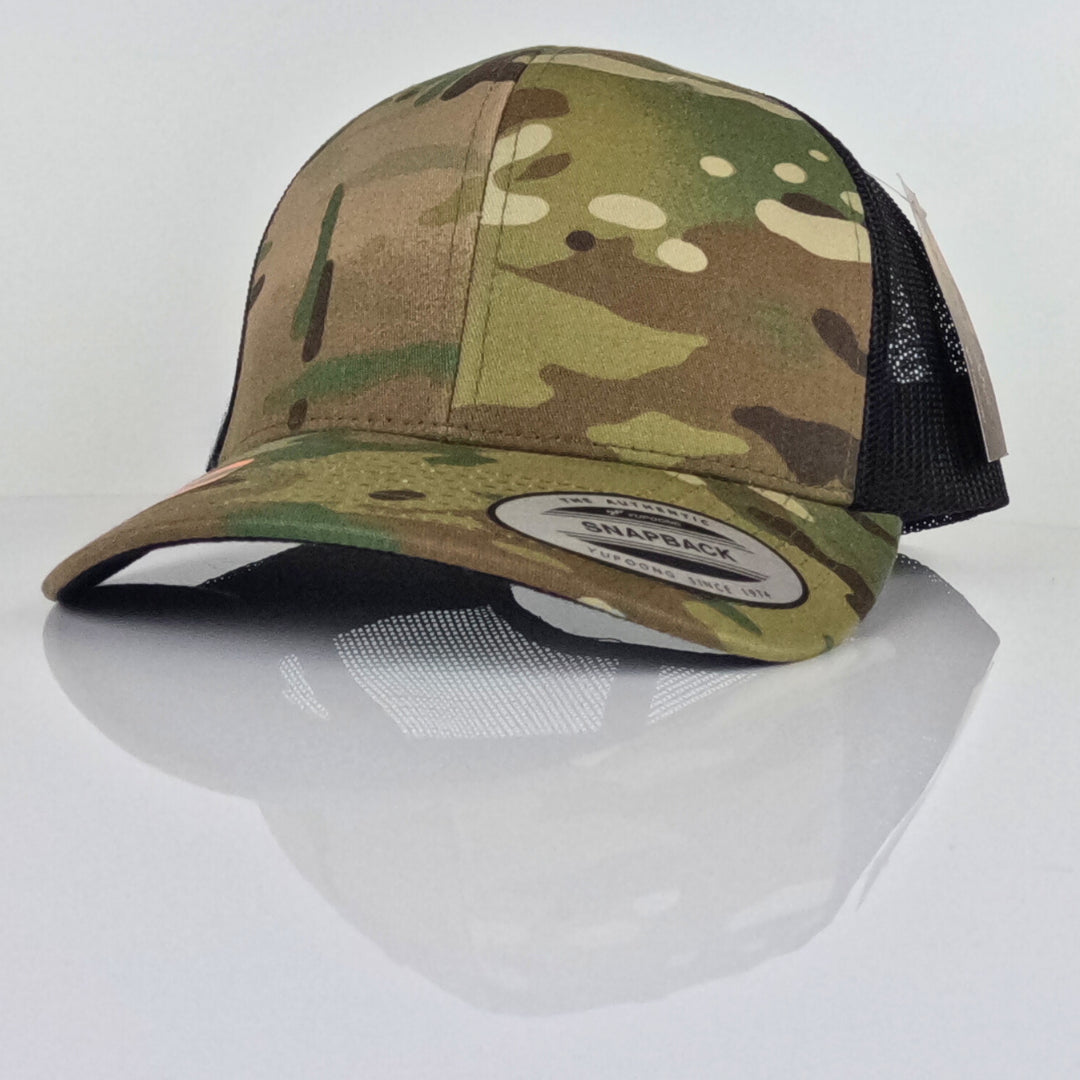 Custom Trucker Hat - Multicam Green / Black image