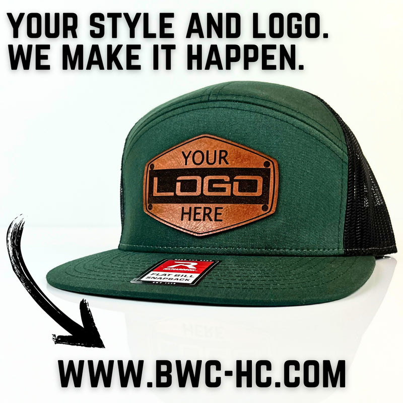 Custom flat bill hats