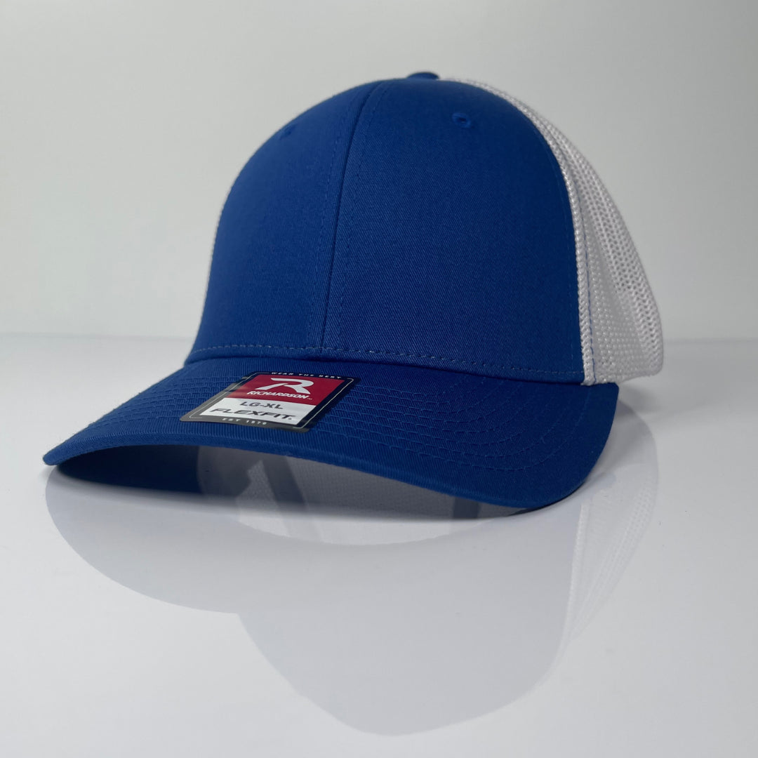 Fitted Hat For Men - Royal / White image