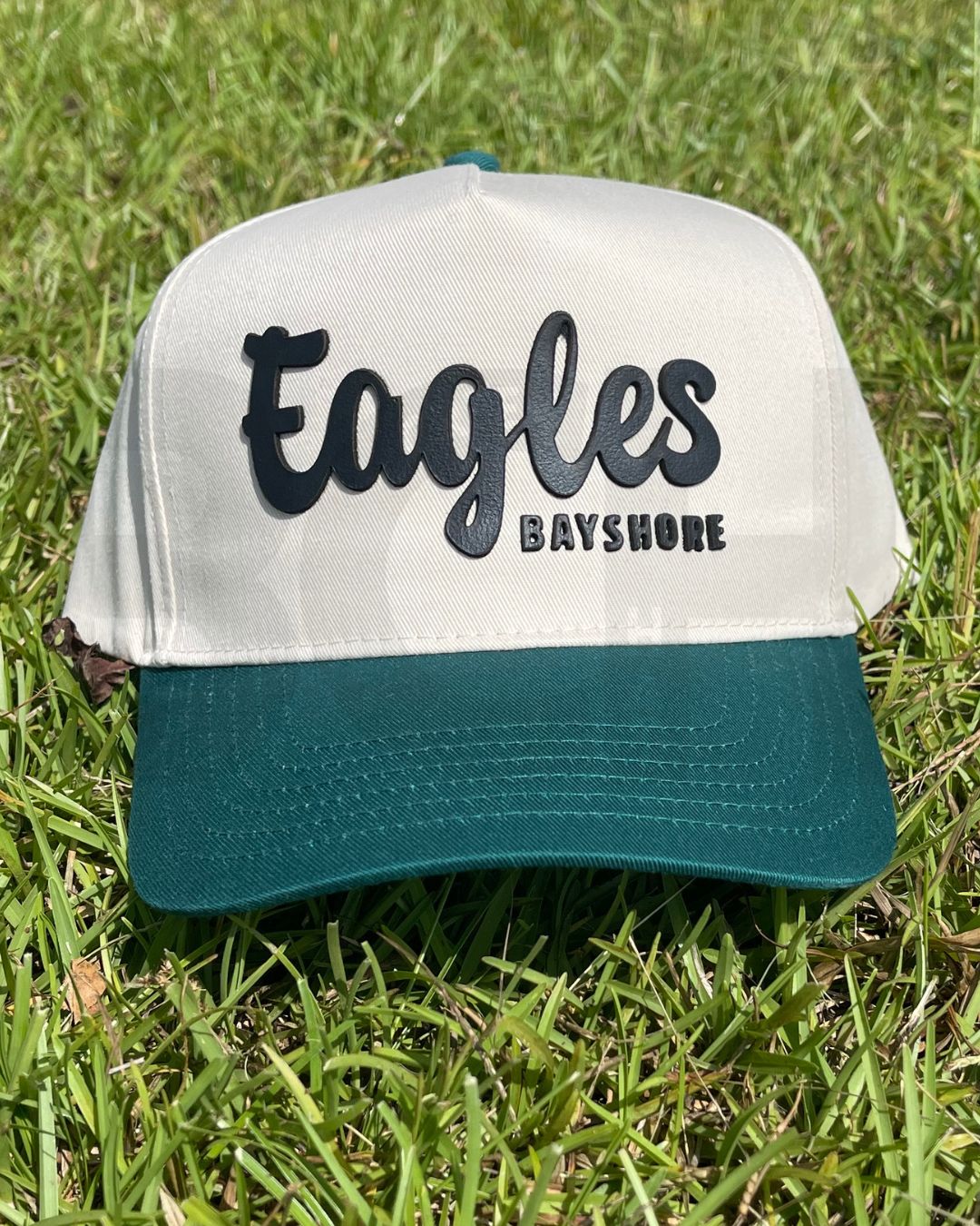 BCH school spirit leather patch hat - Bayshore Eagles