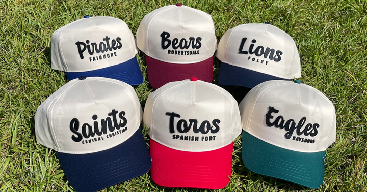 BCH school spirit leather patch hat collection