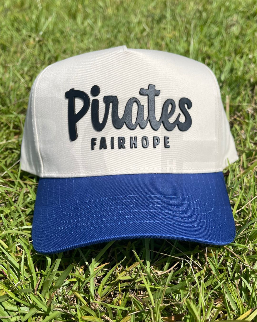 BCH school spirit leather patch hat - Fairhope Pirates