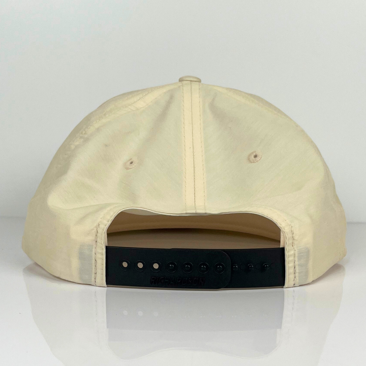 Gasoline and Nicotine Hat Richardson 256 Beige / Black Umpqua Snapback R-Active UPF 50+ Cap
