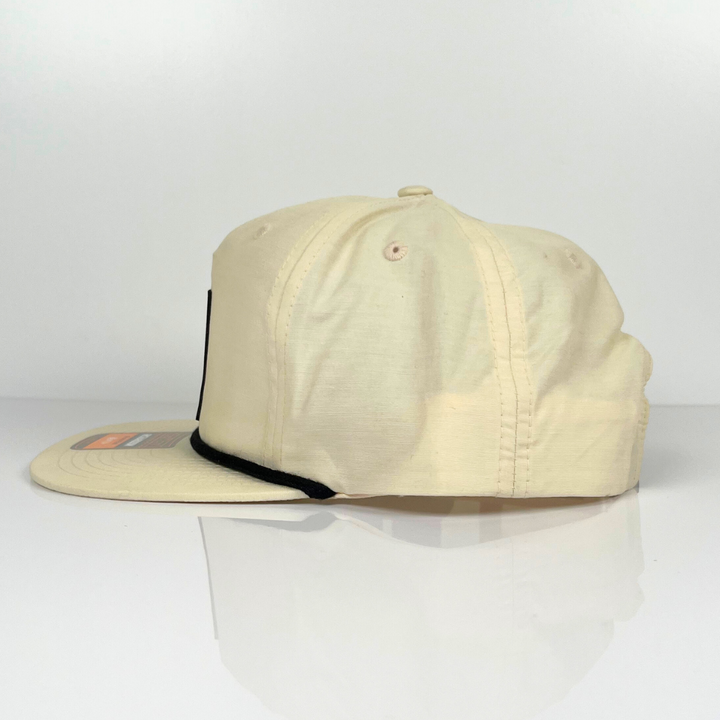 Gasoline and Nicotine Hat Richardson 256 Beige / Black Umpqua Snapback R-Active UPF 50+ Cap