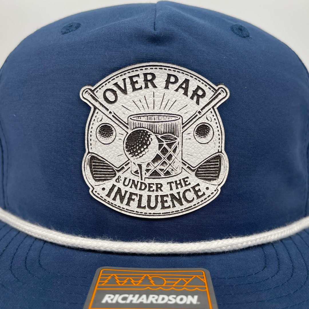 Over Par & Under the Influence Golf Hat - Comfortable Fit, Lightweight Design, Ideal for Golf Enthusiasts