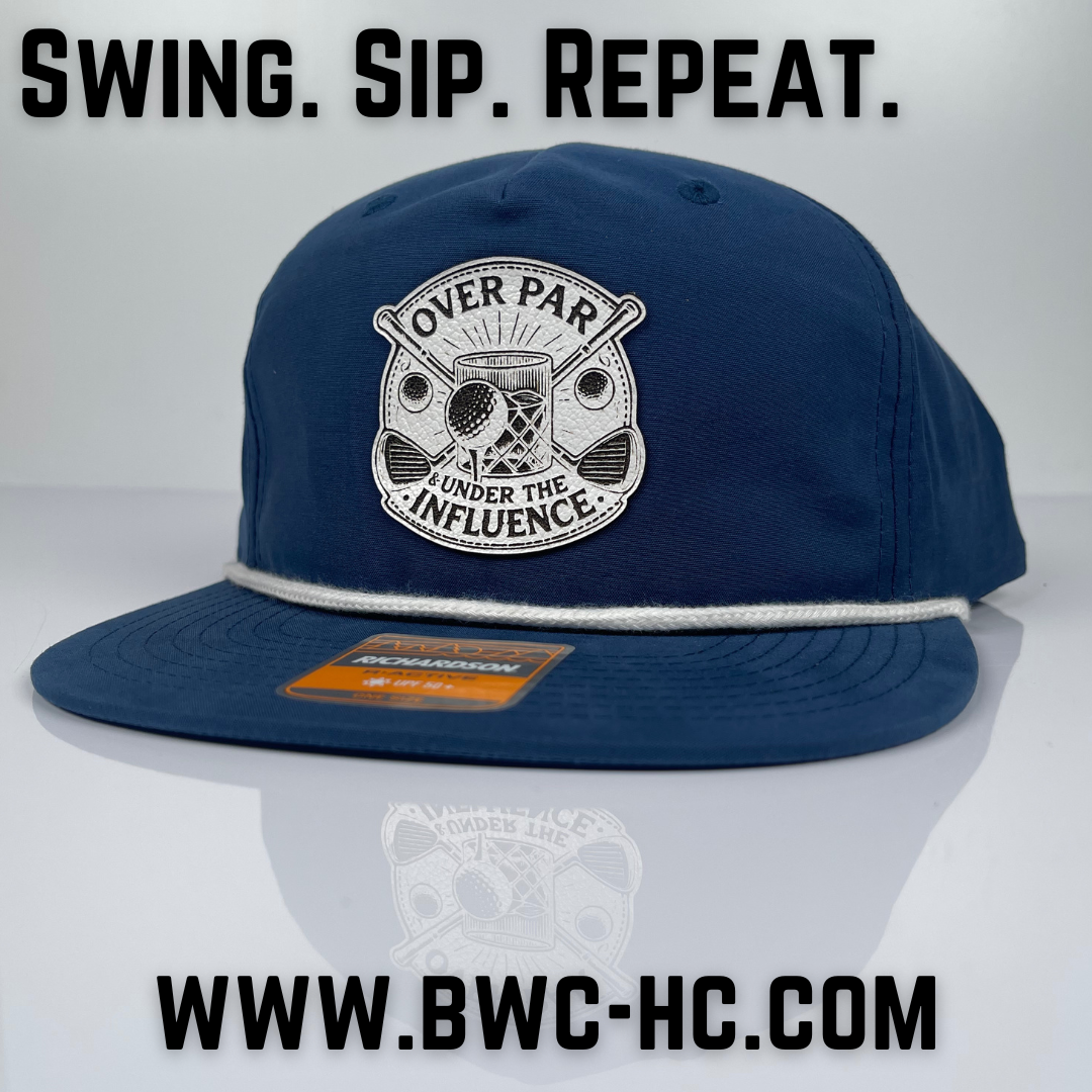 Over Par & Under the Influence Golf Hat - Comfortable Fit, Lightweight Design, Ideal for Golf Enthusiasts