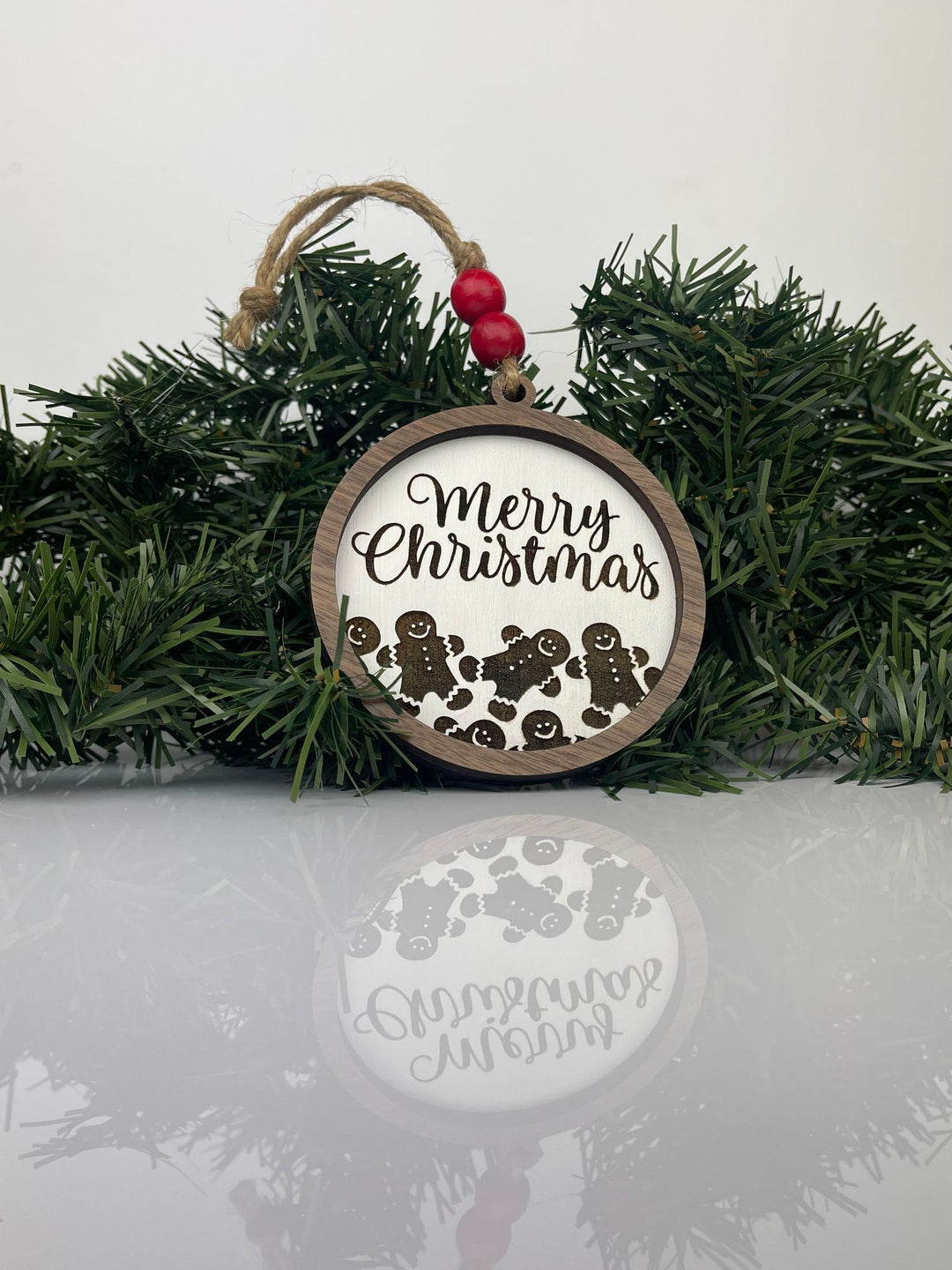 Gingerbread Merry Christmas Ornament image 0
