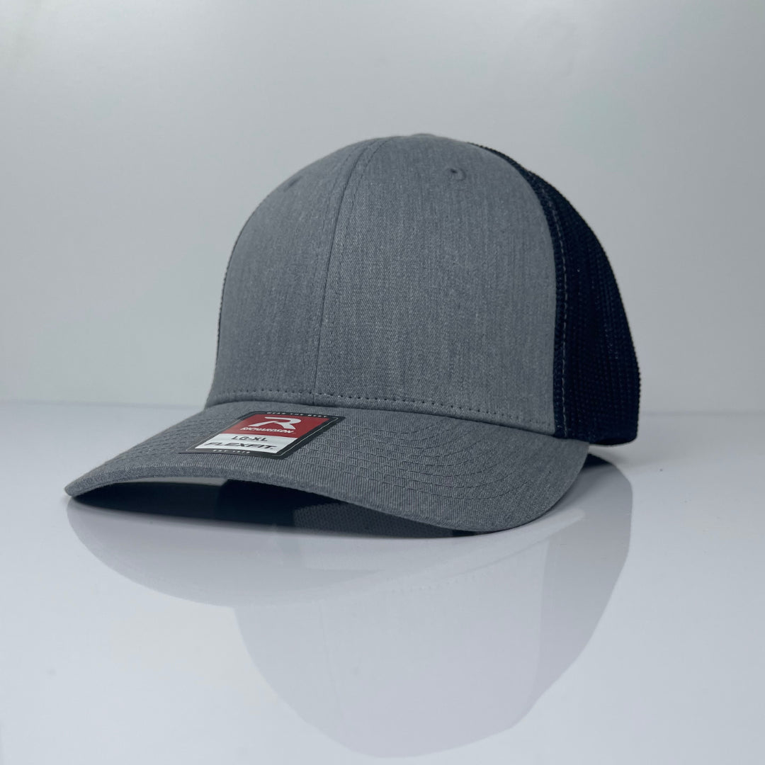 Fitted Hat For Men - Heather Grey / Navy image