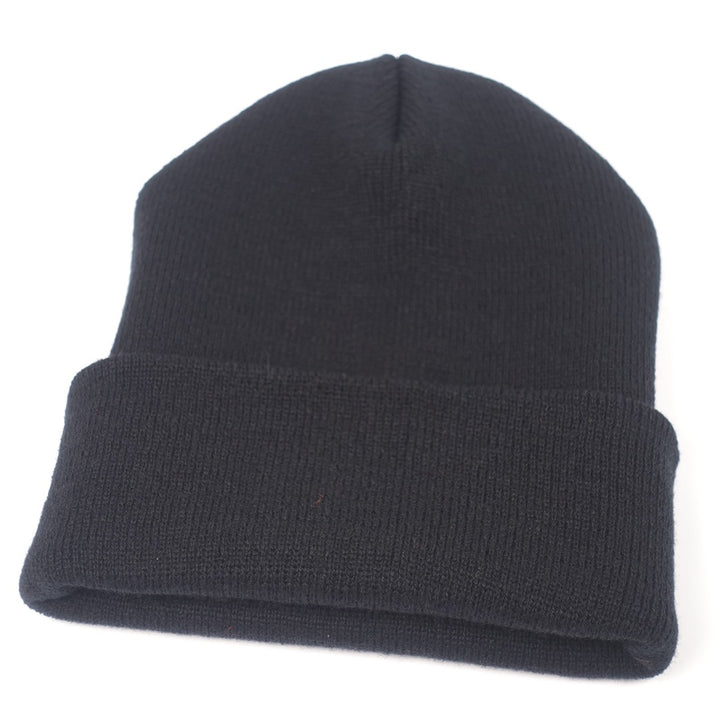 Custom Embroidered Beanie - Yupoong 1501KC option shown in Black