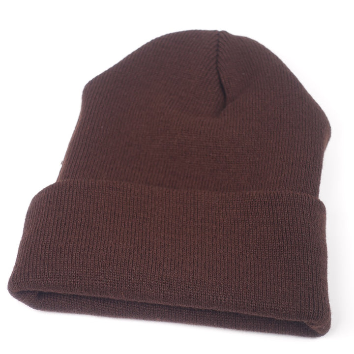 Custom Embroidered Beanie - Yupoong 1501KC option shown in Brown