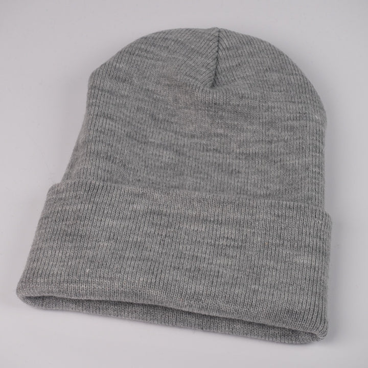 Custom Embroidered Beanie - Yupoong 1501KC option shown in Heather