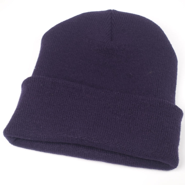 Custom Embroidered Beanie - Yupoong 1501KC option shown in Navy