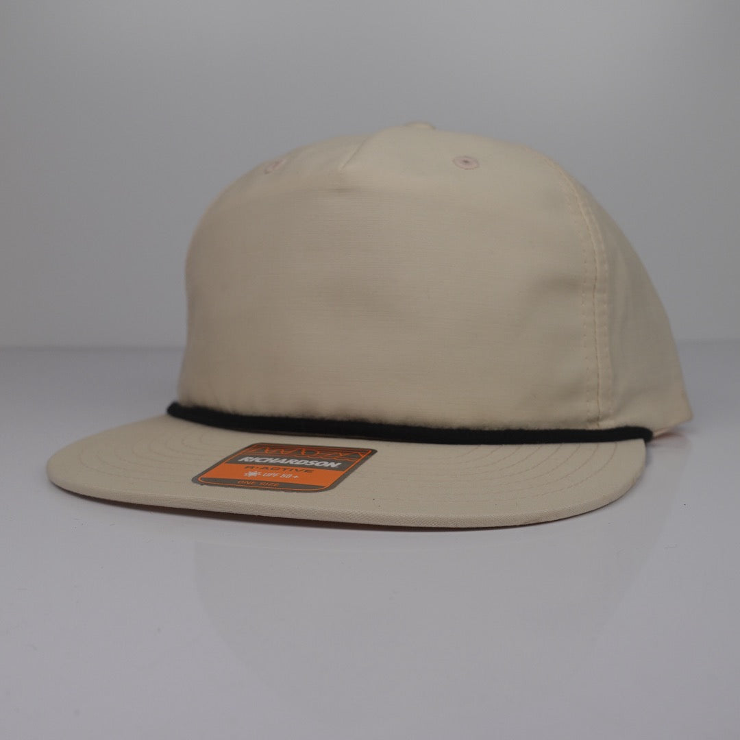 Custom Embroidered Rope Hat - Richardson 256 option shown in Birch / Black