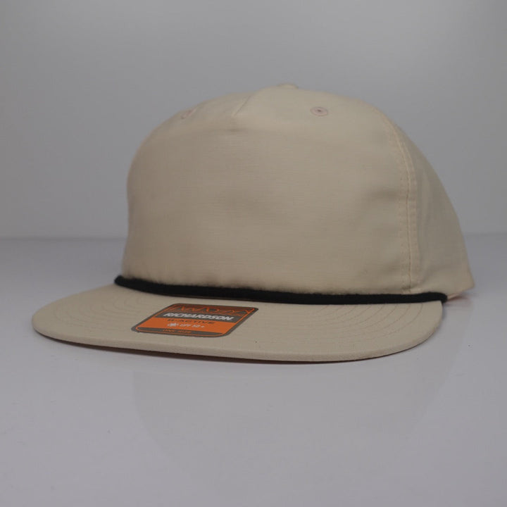 Custom Embroidered Rope Hat - Richardson 256 option shown in Birch / Black