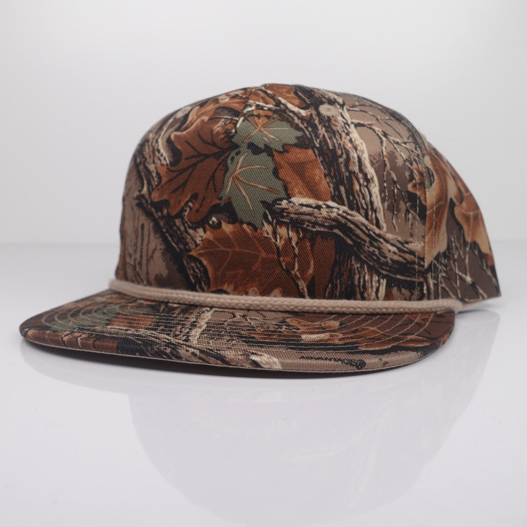 Custom Embroidered Rope Hat - Richardson 256 option shown in Realtree Advantage / Khaki
