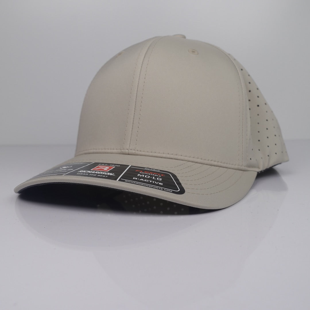 Custom Embroidered Rope Hat - Richardson 632 option shown in Oat Milk