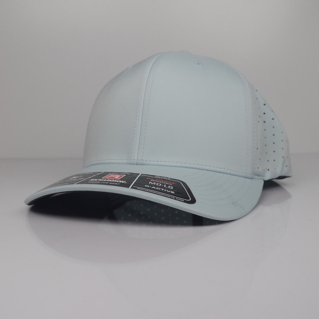 Custom Embroidered Rope Hat - Richardson 632 option shown in Soft Blue