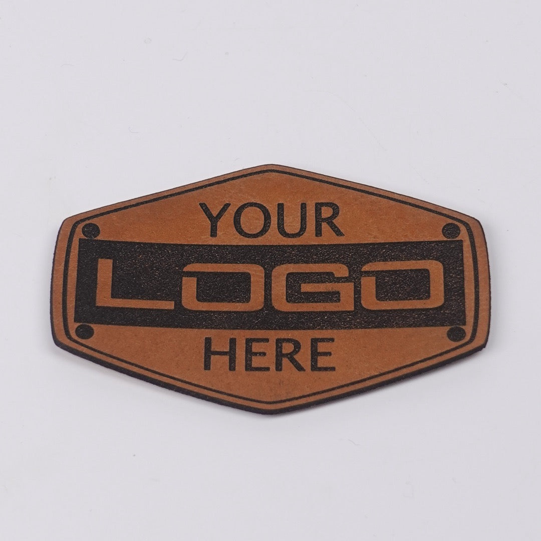 Custom Leather Patches for Hats and Gear - Honey