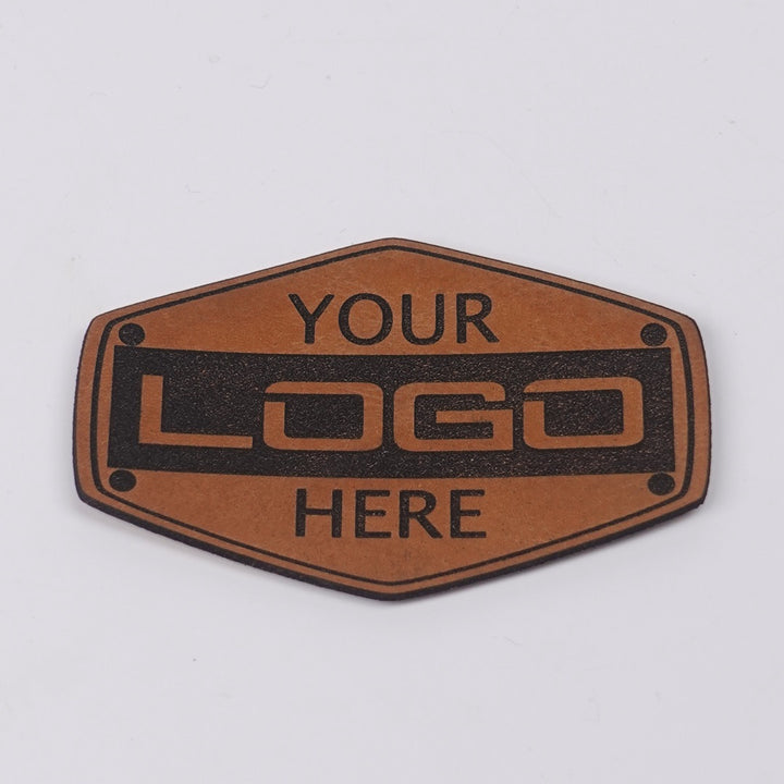 Custom Leather Patches for Hats and Gear - Honey