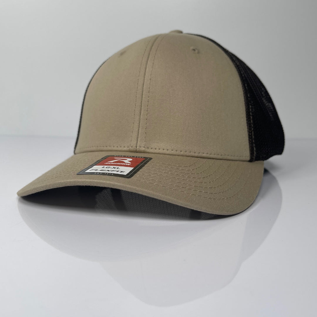 Fitted Hat For Men - Khaki / Coffee image