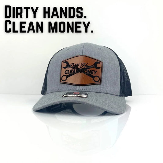 Dirty Hands Clean Money Crossed Spanners Trucker Hat image 0