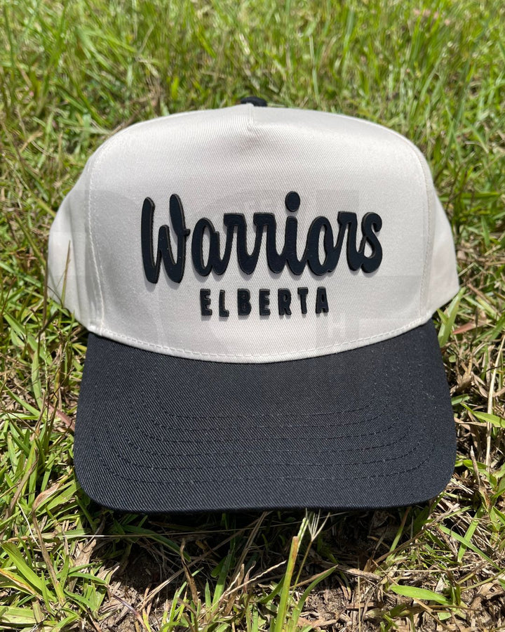 School Spirit Collection Leather Patch Hat - Elberta Warriors