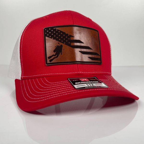 Scuba Diver American Flag Hat