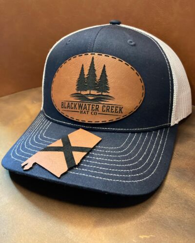 Custom Leather Patches for Hats Blackwater Creek Hat Company